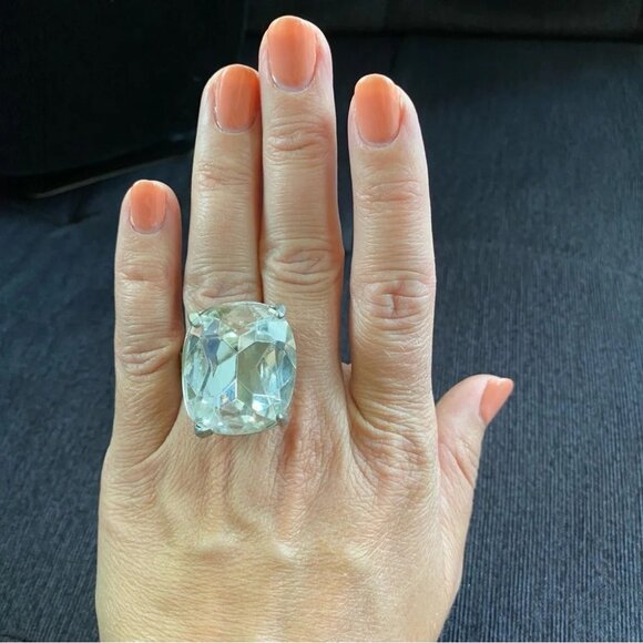 Rare! Art Deco Cocktail Ring - Picture 14 of 16